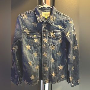 Woman’s small (size 1) Current Elliott Star Print Jean Jacket